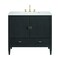 James Martin Vanities 36'' Vanity, Carbon Oak w/ 3 CM Arctic Fall Solid Surface Top 485-V36-CBO-3AF - alternate 1
